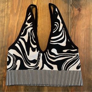 Garage Swirls and Stripes Bralette